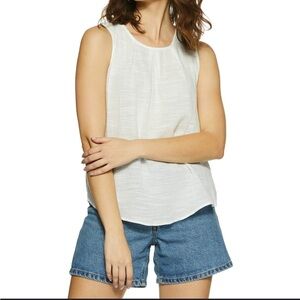 Banana Republic Cream Sleeveless Blouse